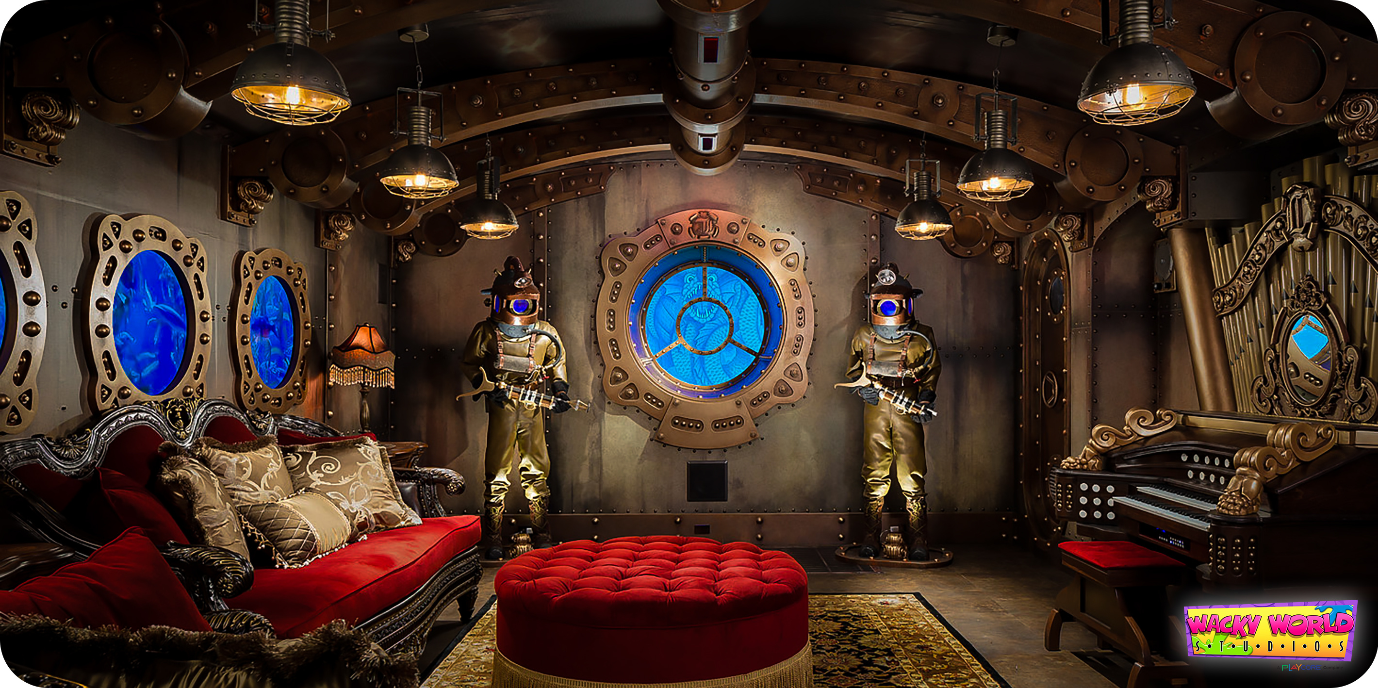 Nautilus-Inspired Home Theater